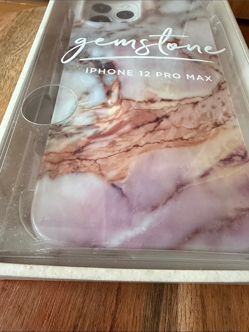 Recover Gemstone Marble iPhone 12 Pro Max Case - Pinkish mauve/gray
